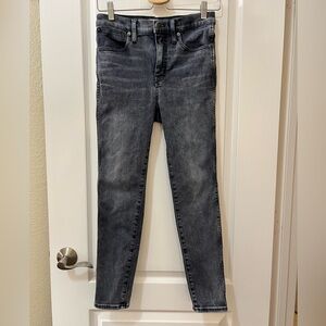 Madewell Women's Charcoal Skinny Jeans 10” High-Rise Skinny Crop Size 27